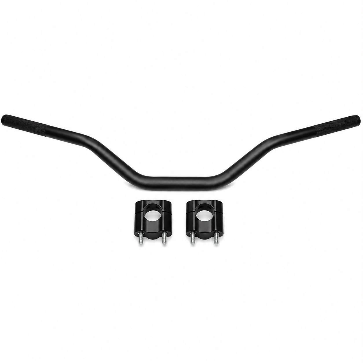MANUBRIO CROSS ALUMINIO 28MM PLATA CON ANCLAJE NSU