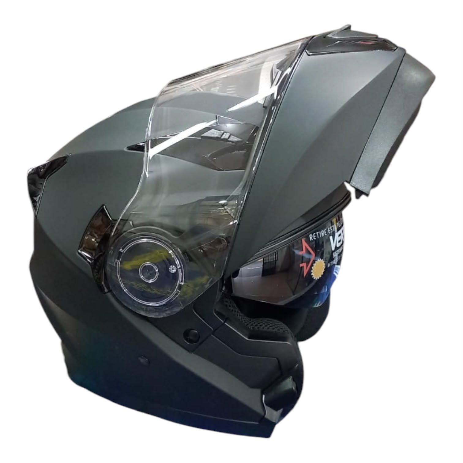 CASCO REBATIBLE V60 FLIP AIR NEGRO MATE TALLE L VERTIGO