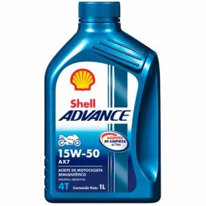ACEITE 4T 15W 50 ADVANCE AX7 SEMI- SINTETICO (AZUL) SHELL
