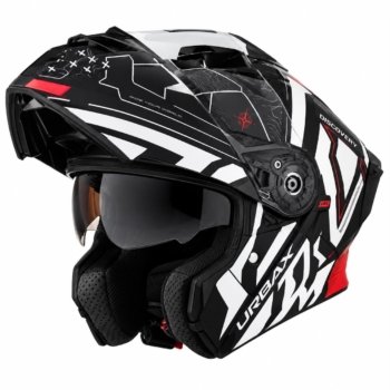 CASCO INTEGRAL REBATIBLE ATLAS KIOTO C/GAFAS BLANCO/ROJ