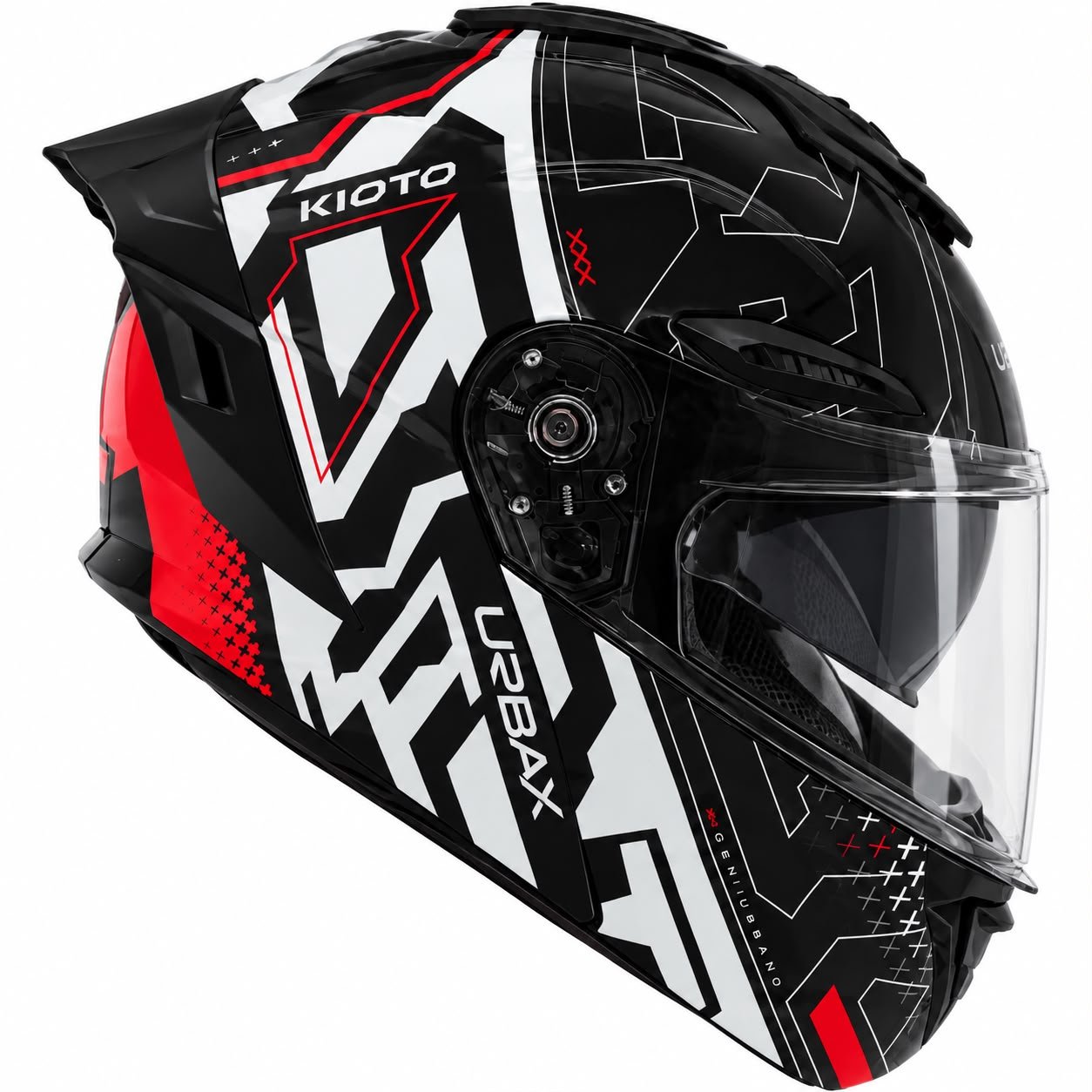 CASCO INTEGRAL REBATIBLE ATLAS KIOTO C/GAFAS BLANCO/ROJ - Imagen 2