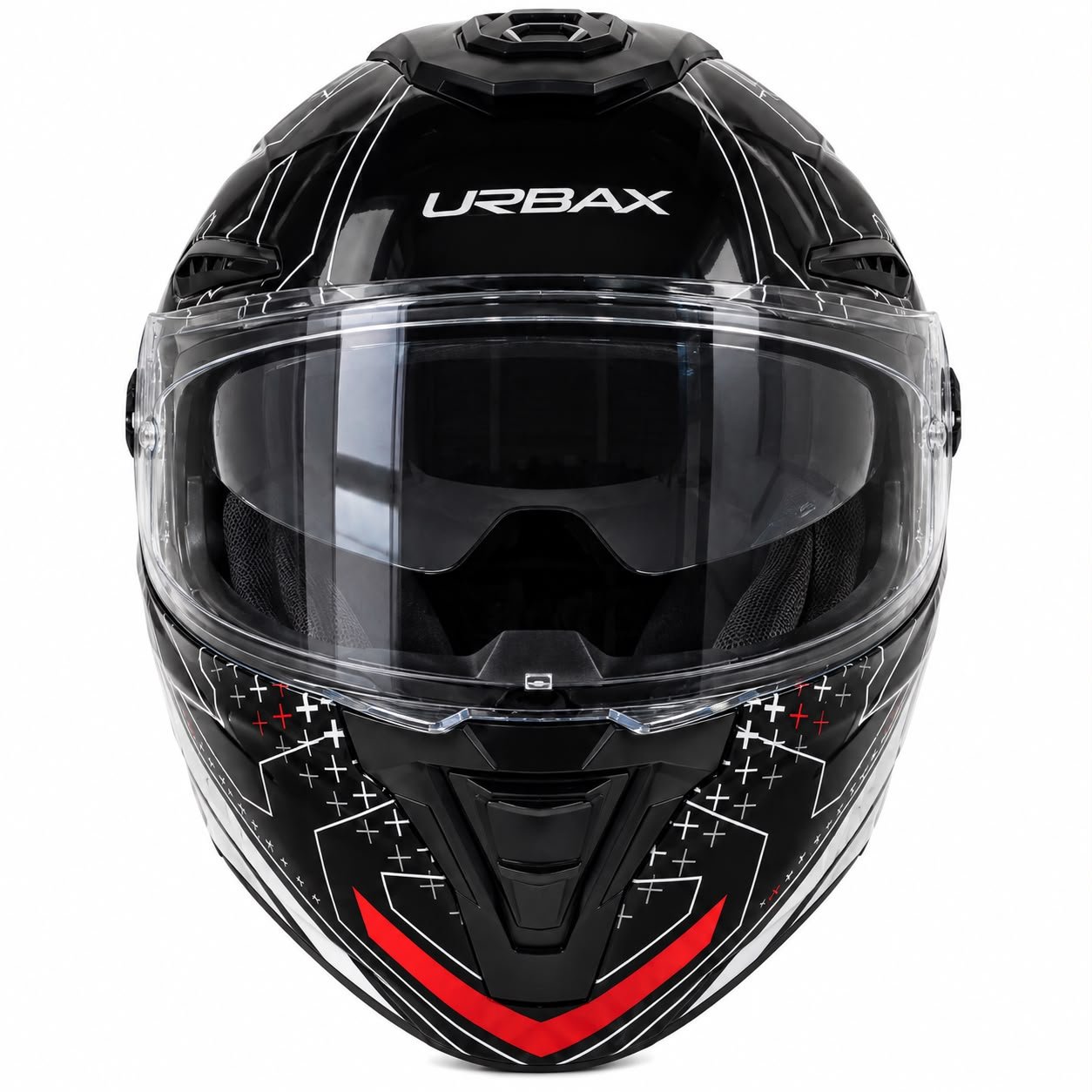 CASCO INTEGRAL REBATIBLE ATLAS KIOTO C/GAFAS BLANCO/ROJ - Imagen 3