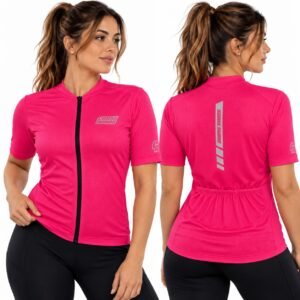 REMERA CORTA JERSEY BICI COOL UNISEX FUCSIA BOREAL TALLE M CROSS ROAD