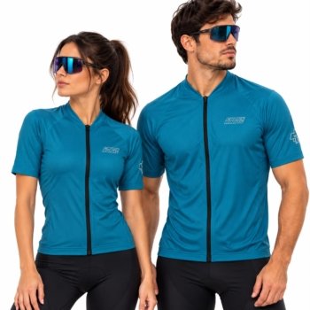 REMERA CORTA JERSEY BICI COOL UNISEX ESMERALDA TALLE M CROSS ROAD