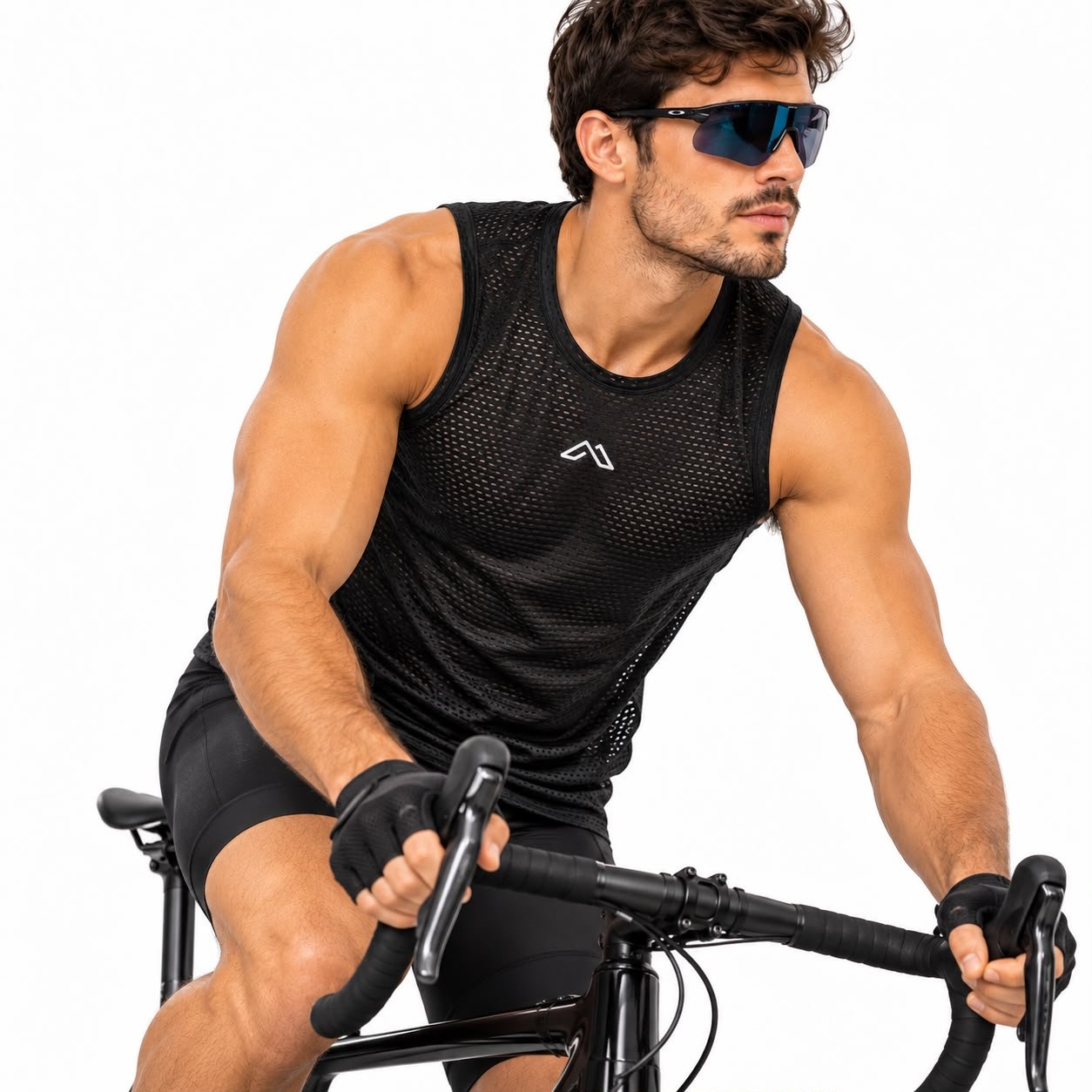 SUDADERA P/BICI MT8201 NEGRA TALLE L METHA - Imagen 3