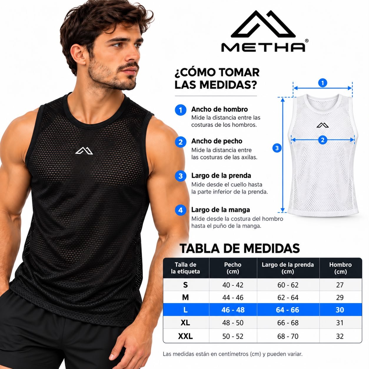 SUDADERA P/BICI MT8200 BLANCA TALLE L METHA - Imagen 4