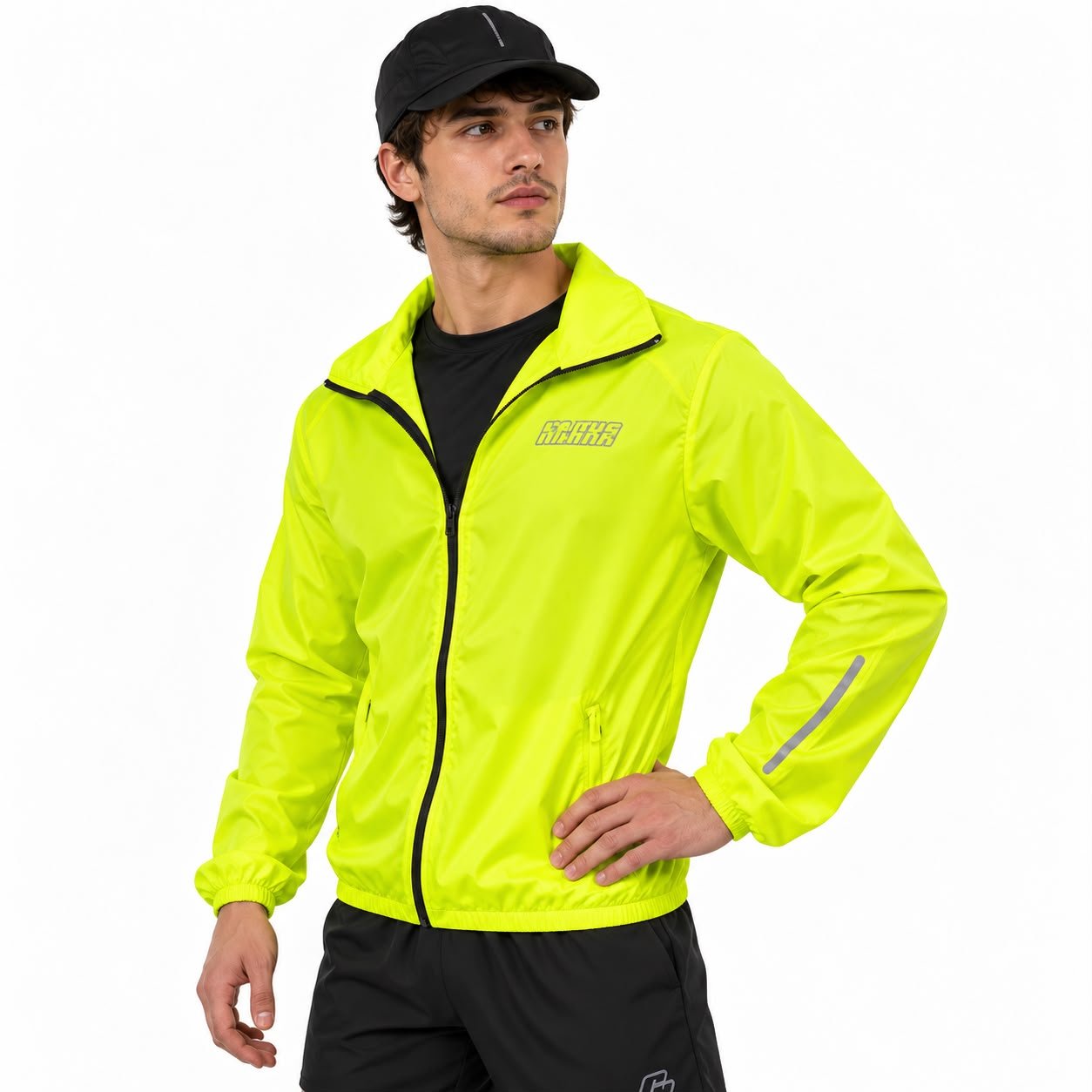 ROMPEVIENTO BIKE PRO UNISEX AMARILLO FLUO TALLE XS CROSS ROAD - Imagen 4