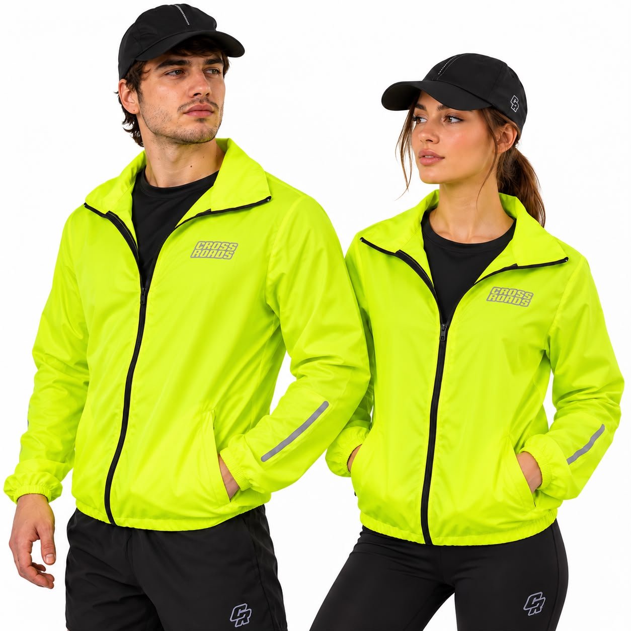 ROMPEVIENTO BIKE PRO UNISEX AMARILLO FLUO TALLE XS CROSS ROAD