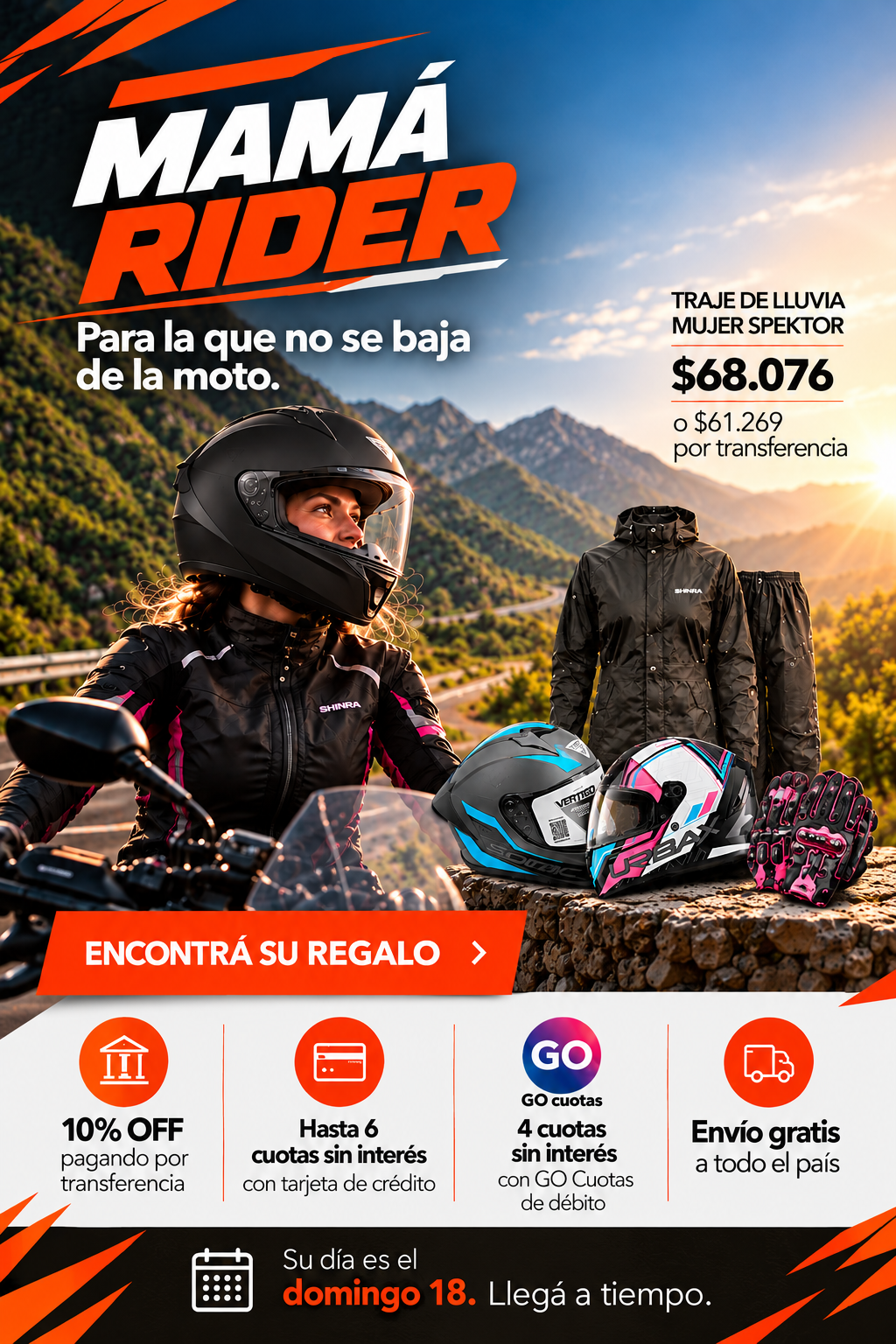 Oferta Mamá Rider_ Equipamiento y Aventuras