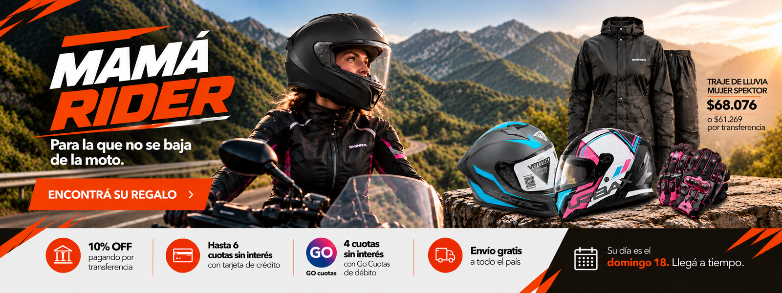 Promoción Mamá Rider en la Montaña