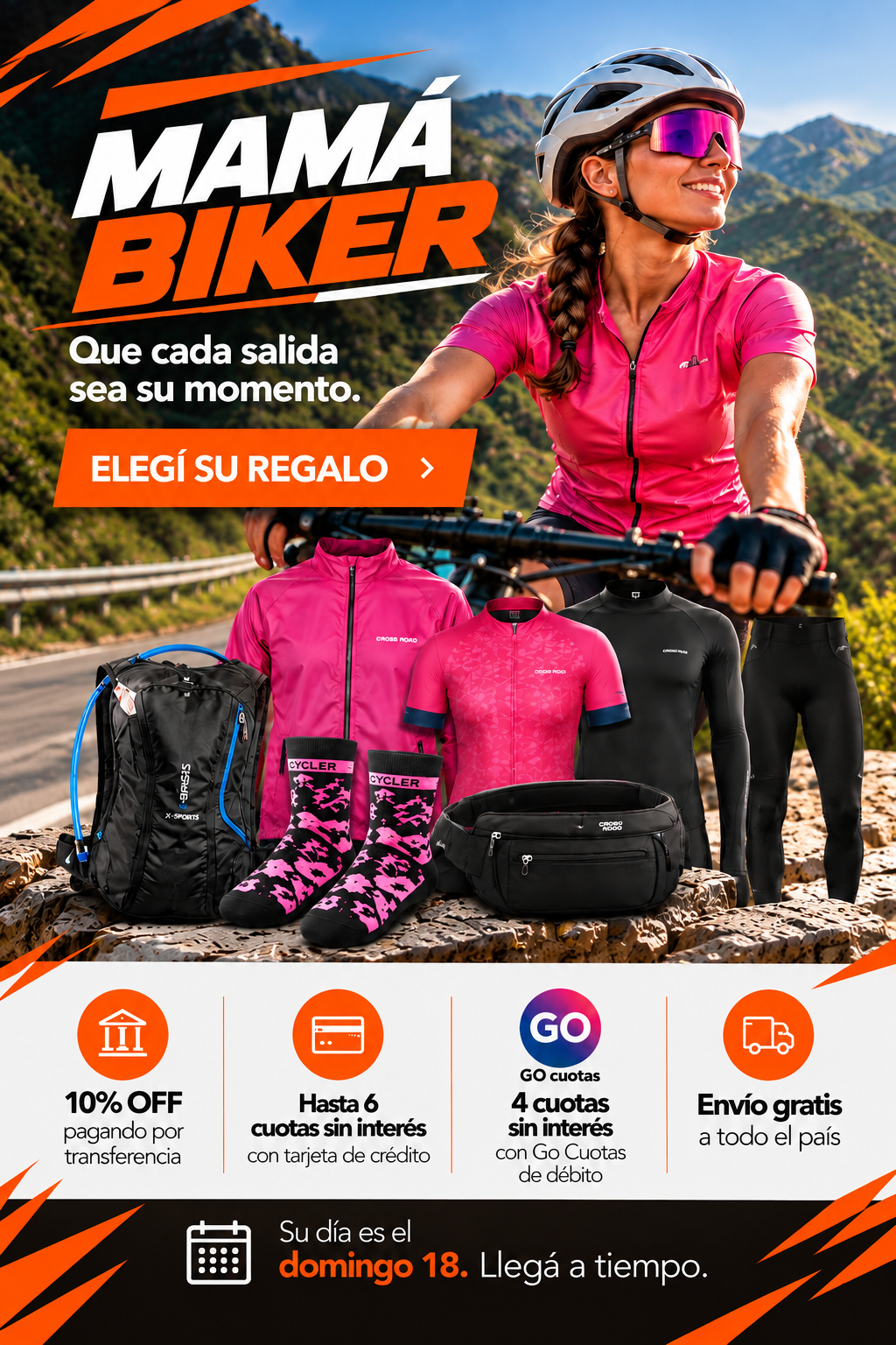 Regalos Mamá Biker en la Montaña
