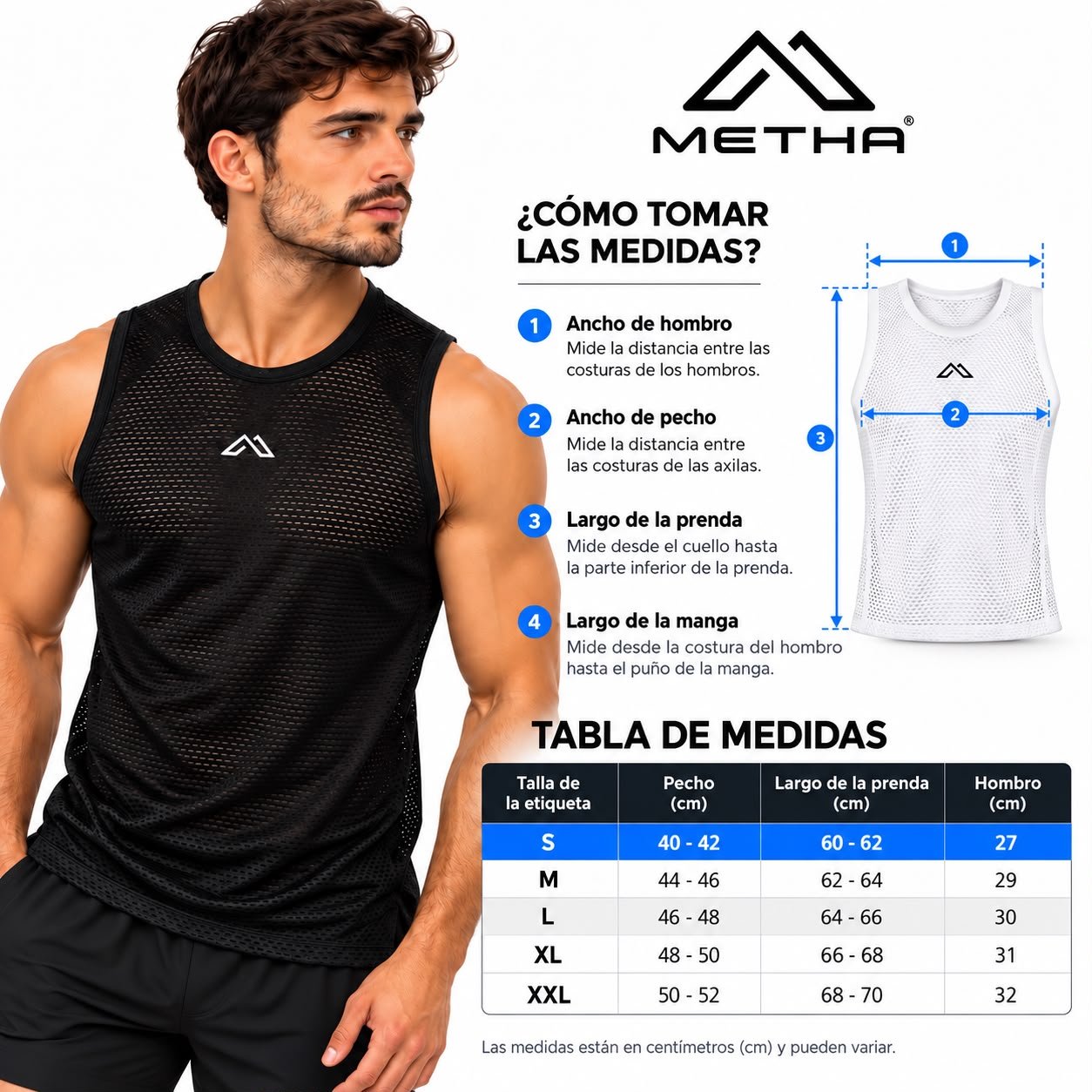 SUDADERA P/BICI MT8200 BLANCA TALLE S METHA - Imagen 4