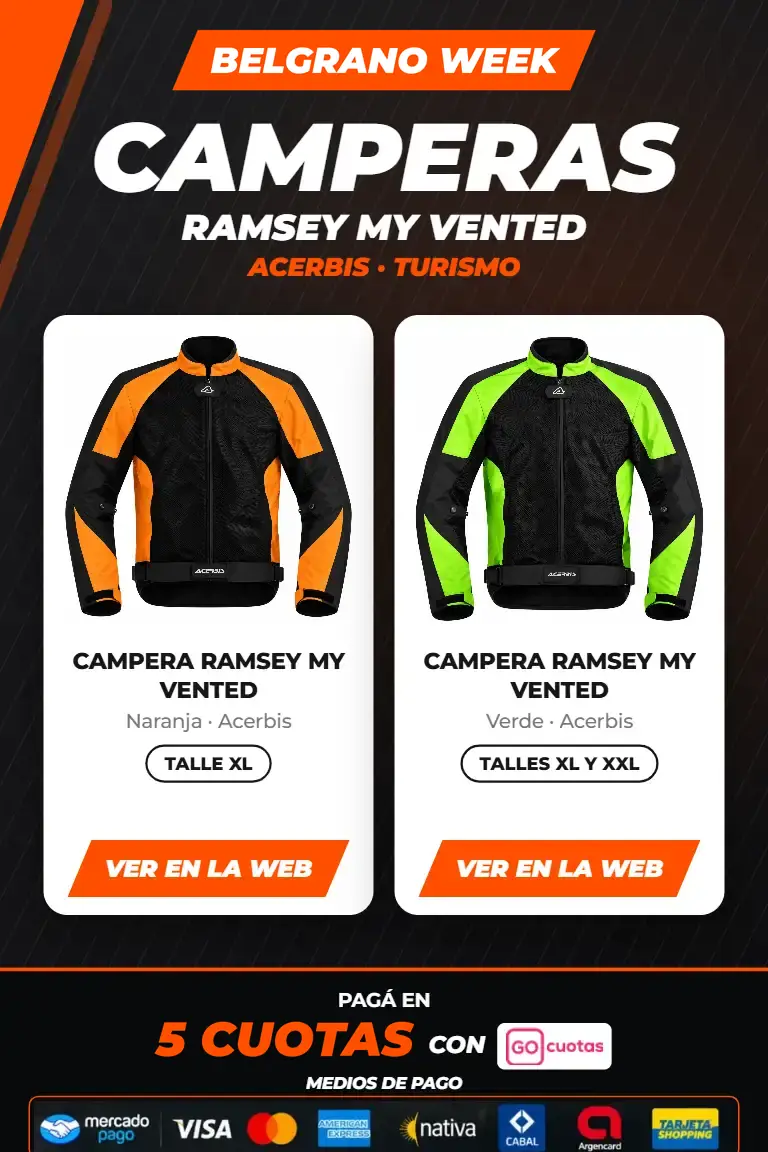 Belgrano Week: camperas Ramsey My Vented Acerbis