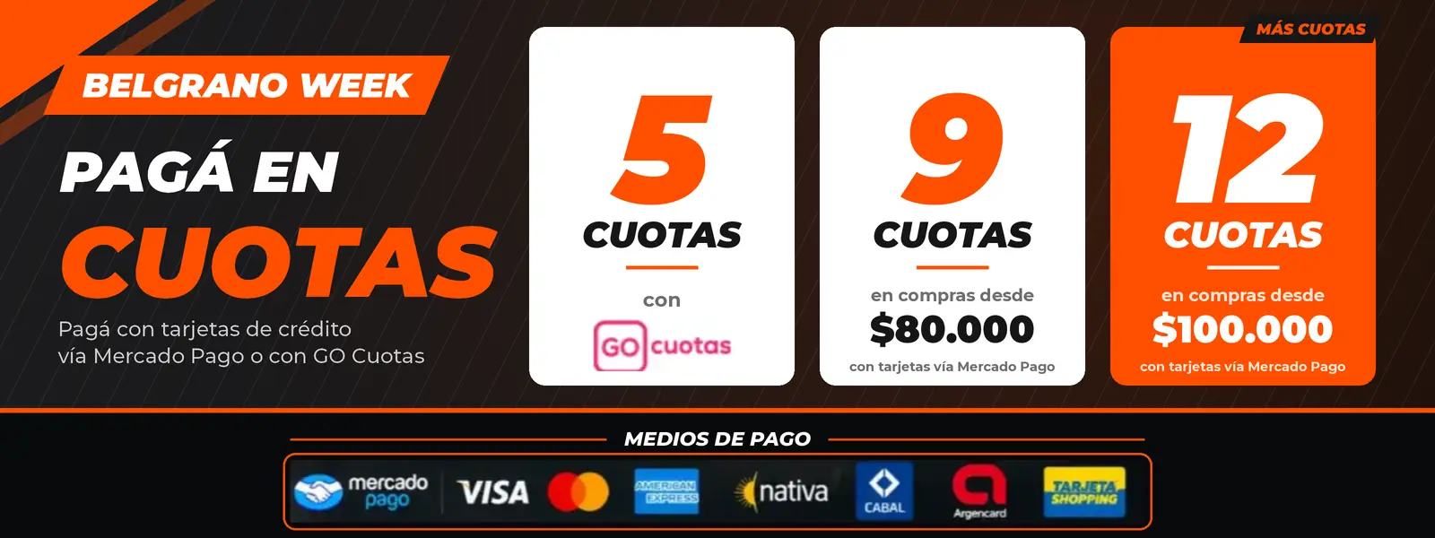 Belgrano Week: pagá en cuotas
